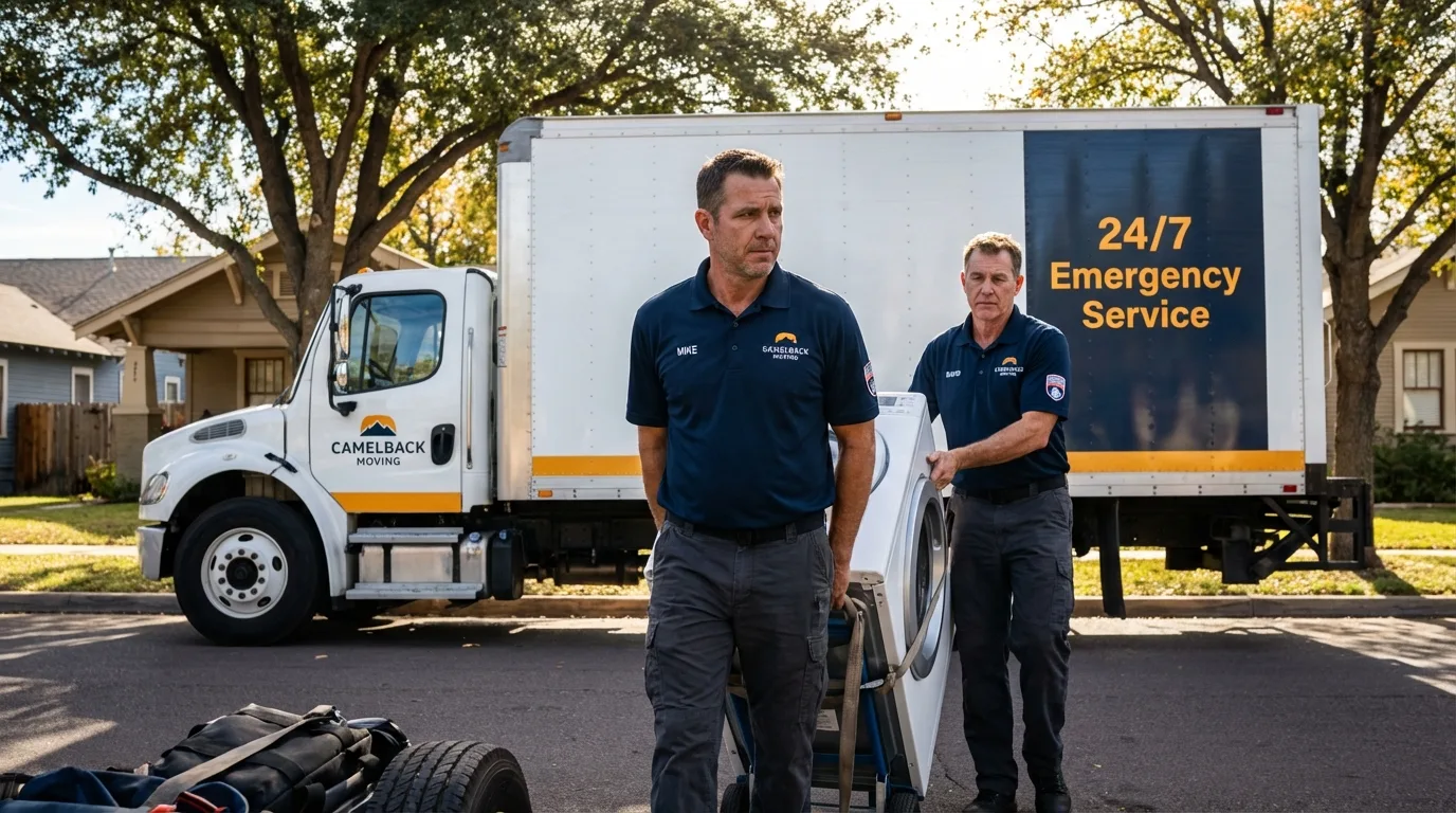 CamelBack Moving crew loading furniture in Sedona, AZ